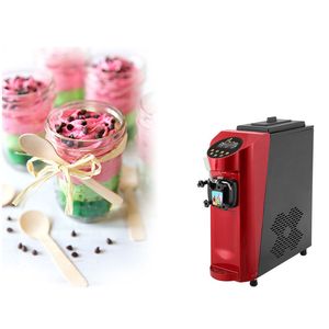 Máquina eléctrica comercial para helados de servicio suave, máquina para hacer helados de 1200W con limpieza fácil de limpiar, inflada 22L/H