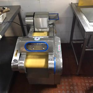 commerciële elektrische groentesnijder machine automatische rotato radijs kool ui in blokjes gesneden shredder snijmachine te koop