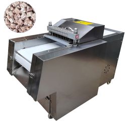 Máquina cortadora de carne congelada comercial para pollo, carne de res, cerdo, cortador de cubos, cortadora de carne, máquina para cortar en cubitos, máquina para picar automática