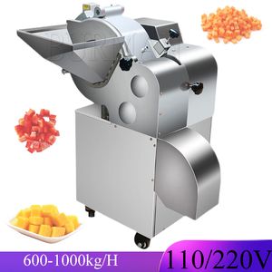 Commerciële Fruit Groente Dicer Wortel Ui Kiwi Fruit Appel Mango Dicer Machine Industriële Snijmachine