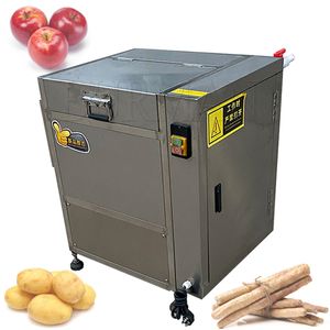 Máquina peladora de frutas y verduras comercial, patata, Taro, cabeza de cerdo, pies de cerdo, rábano, raíz de loto, patata, jengibre