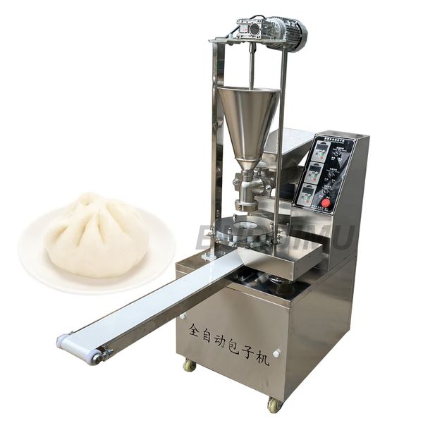 Machine commerciale entièrement automatique de fabrication de petits pains farcis au porc Momo, fabricant de pain chinois Xiaolong Bao, 110V