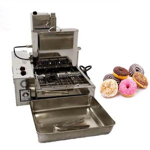 Control de versión electrónico completamente automático comercial 4 filas Mini máquina de donas Donuts Maker Donut fryer110V 220V 3000W