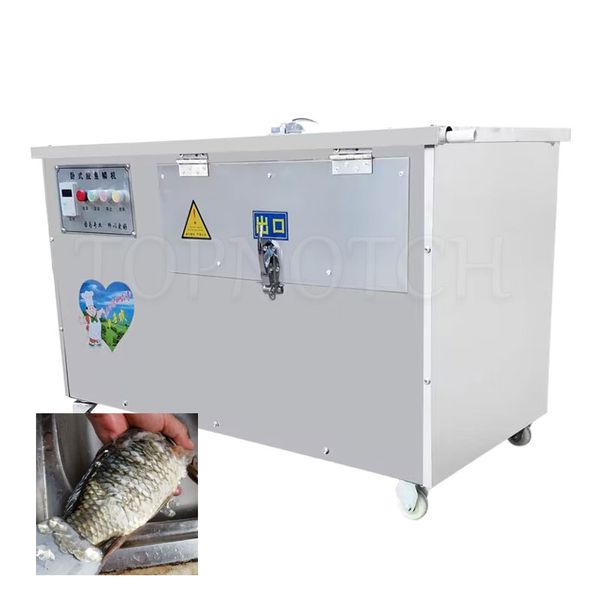 Máquina comercial totalmente automática Cnc para lavado y eliminación de escamas de pescado, máquina eléctrica para raspar escamas de pescado