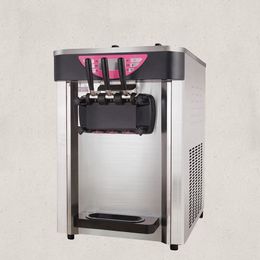 Commerciële ijsmachine automatische roestvrijstalen desktop zachte ijsmachine met merkcompressor voor verkopen