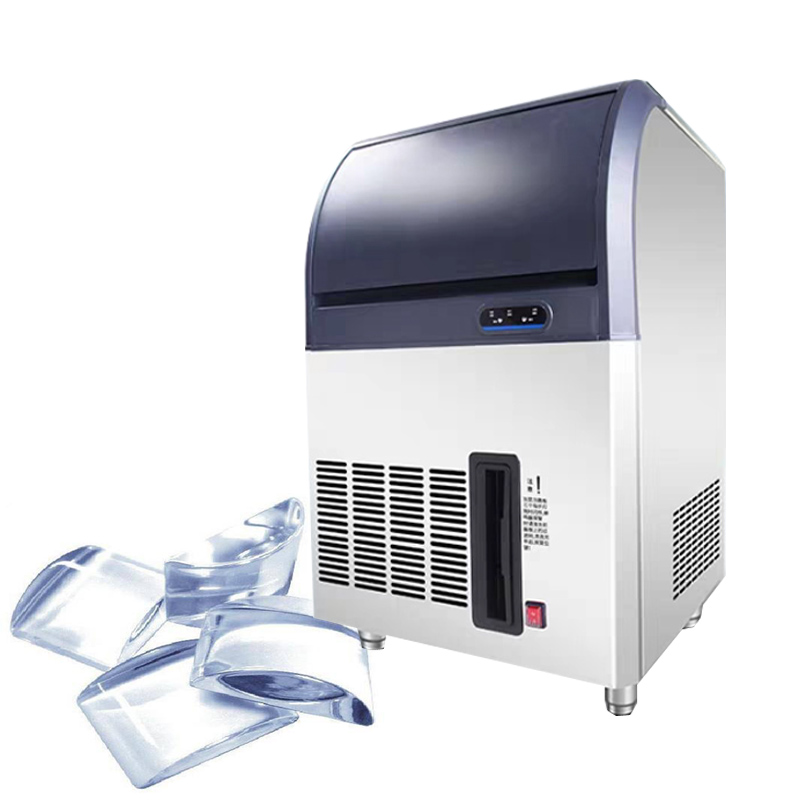 Kommersiell isstillverkare Ice Cube Machine High Ice Yield Storage Home Appliance för Bar Cafeteria