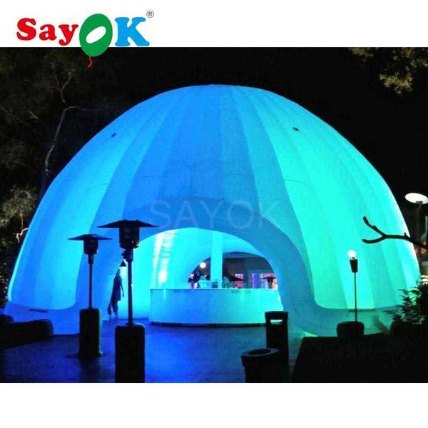 Tenda a cupola per tenda gonfiabile commerciale (diametro 6 metri / 20 piedi) Tenda per attività di illuminazione gonfiabile per esposizioni nuziali