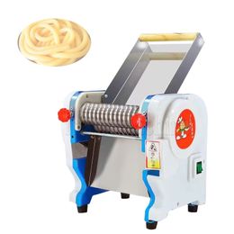 Máquina amasadora comercial de fideos, prensa eléctrica de fideos, rodillo de masa, máquina para hacer Pasta de escritorio, 8-15MM