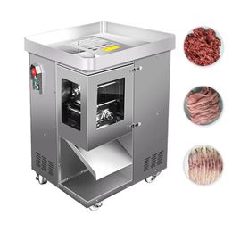 Machine de coupe de viande commerciale en acier inoxydable en acier industriel de la viande fraîche et découpage de la machine
