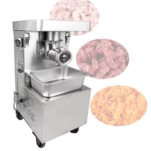 Hachoir à viande Commercial, Machine de remplissage de saucisses électrique en acier inoxydable, Machine automatique pour purée de viande