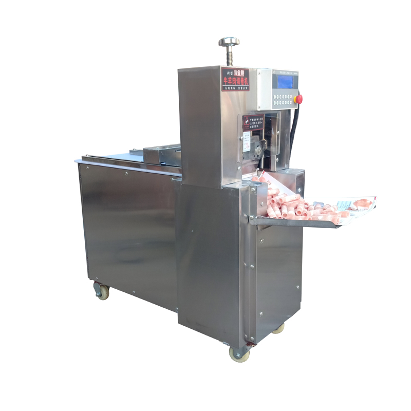 Slicer de carne comercial carne de cordeiro elétrico carne congelante de carne de corte de carne cortada máquina de rolo de carneiro