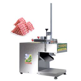 Commercieel vlees snijmachine elektrisch bevroren vleesslicier schapenvlees roll rundersnijder lamsbroodjes snijmachine