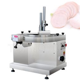 Machine à trancher la viande commerciale, pour couper la chair fraîche et les légumes, en acier inoxydable, en rouleau de bacon et de bœuf
