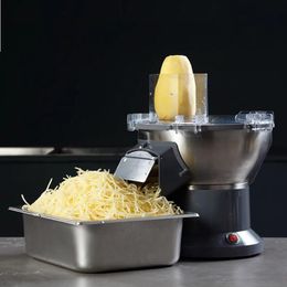 Machine de découpe multifonction commerciale, trancheuse automatique de pommes de terre, râpe à fromage, trancheuse de carottes, déchiquetage en dés