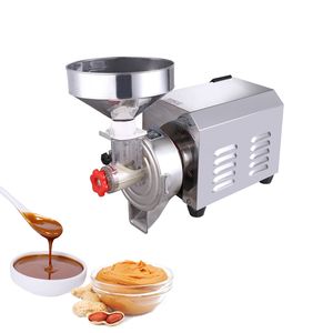 Commerciële Pinda Sesam Boter Maker Saus Slijpmachine Voedselprocessor Roestvrij staalmoer Paste Grinder Frezen Machine