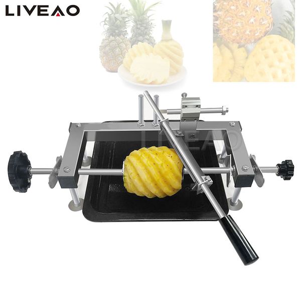 Éplucheur d'ananas Commercial, Machine à éplucher la peau d'ananas en acier inoxydable, outil de coupe