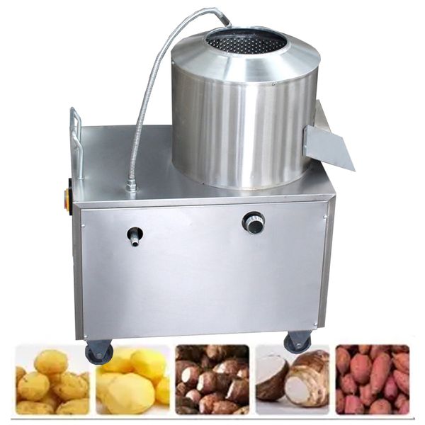 Peladora de patatas comercial, 120-250 kg/h, peladora de batatas Popular, máquina de limpieza de patatas, 1500W