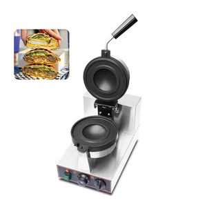 Commercial Rotary UFO Burger Machine Ice Cream Hamburg Maker Gelato Panini Press Machine Wafle Maker