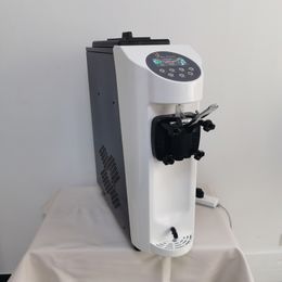 Máquina comercial pequeña y suave para servir helados, máquina expendedora de conos dulces de frutas de escritorio de un solo cabezal