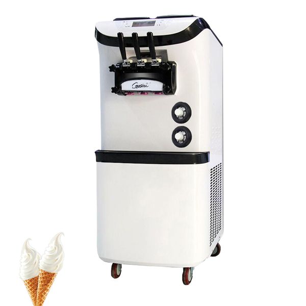 Machine commerciale de fabrication de crème glacée molle, 3300W, distributeur automatique de crème glacée de Type cône sucré