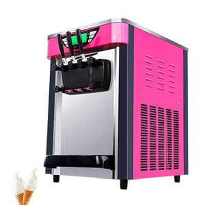 Machine commerciale de fabrication de crème glacée molle, en acier inoxydable, distributeur automatique de crème glacée au yaourt et au yaourt