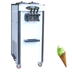 Machine à crème glacée molle commerciale 2000W, 3 saveurs, verticale, bon marché, pour magasin de desserts