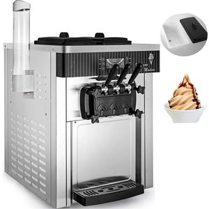 Crème glacée molle commerciale de crème glacée automatique de machine faisant la machine 220V acier inoxydable