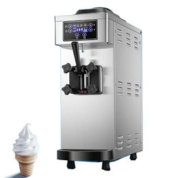 Machine à crème glacée molle commerciale Machine à crème glacée électrique One Flavors Sundae Distributeur automatique 110V 220V