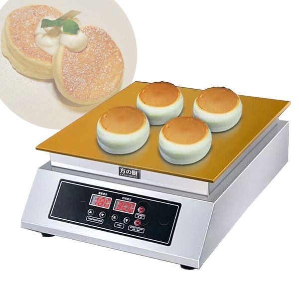 Máquina comercial para hacer soufflé antiadherente, máquina para hacer panqueques Dorayaki, máquina eléctrica japonesa para hacer tortitas y soufflé