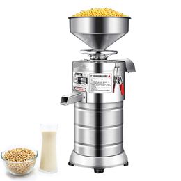 Commerciële sojamelkmachine roestvrij staal tofu maken sojabonenmolen machine soja juicing machine 750W