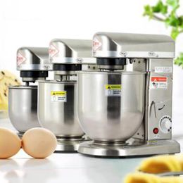 Commercieel roestvrij staal 500W Multifunctionele deegmixer Huishoudelijke Elektrische Voedsel Mixer 7L Egg Cream Salad Plater Cake Mixer