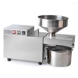 Machine commerciale de presse à huile d'acier inoxydable froide et électrique graine de tournesol cacahuète S9 110v 220v
