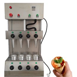 Máquina comercial de cono de Pizza de acero inoxidable, máquina eléctrica para formar rollos de huevo y Pizza