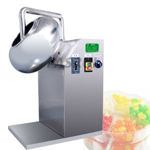 Machine commerciale de revêtement de sucre de dessus de Table en acier inoxydable, fabricant de revêtement de sucre pour noix d'amande