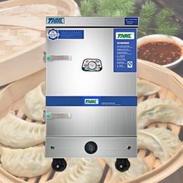 Commercieel gestoomd rijstkabinet voor restaurantkantine Automatisch gestoomd gevuld broodje Dumpling Stoombootkabinet Antidroog branden