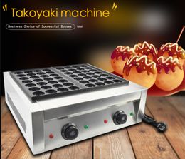 Machine Takoyaki commerciale, équipement de transformation des aliments, 2000W, boules de poulpe, poêle électrique, four à boules de poisson, doubles plaques antiadhésives