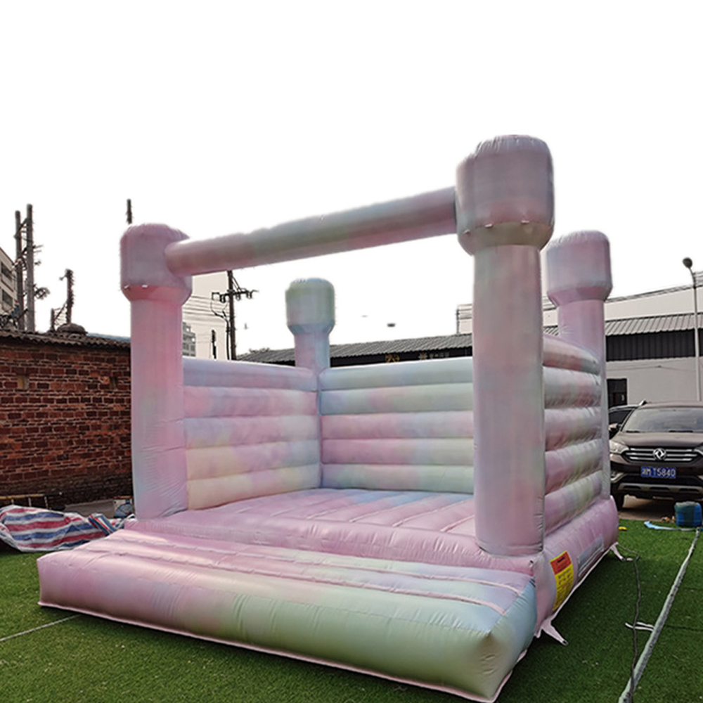 Commercial Tie Free Wedding Bounce House Inflatible Jumper z 4 -Post Kids White Breaks Castle na przyjęcie urodzinowe