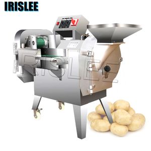 Machine de découpe de légumes commerciale Coupe-aliments automatique Machine à trancher les légumes en dés à double tête