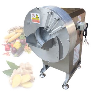 Machine commerciale de découpe de légumes, broyeur automatique de gingembre, de pommes de terre, de radis et de fruits, à vendre