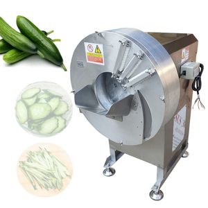 Machine de découpe de légumes commerciale, Machine de déchiquetage automatique multifonctionnelle pour pommes de terre au gingembre et carottes