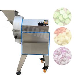 Máquina cortadora comercial de verduras, rebanador de frutas y verduras Manual multifuncional de acero inoxidable, 1500W