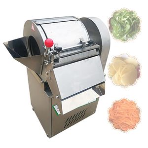 Commerciële groenteglicier ui snijden machine elektrische groenten aardappelen snijder wortelen snijmachine 240a type