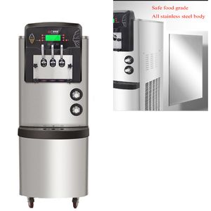 Machine à crème glacée verticale commerciale en acier inoxydable machine à crème glacée molle 110 V/220 V crème glacée de haute qualité faisant la machine à vendre