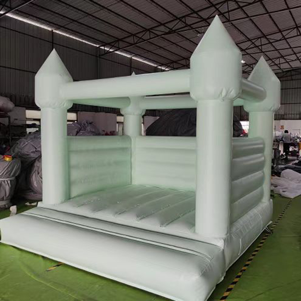 Commercial White bounce house Macaron Colors Inflatable Wedding Bouncy Castle Jumping Adult Kids Bouncer Castle for Party with blower free