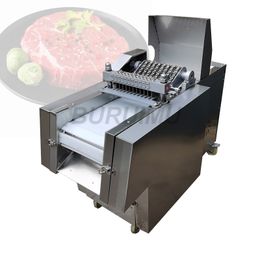 Commerciële snijmachine elektrische verse fabrikant bevriezing steak kip varkensvlees hakkubus voor vleesverwerking
