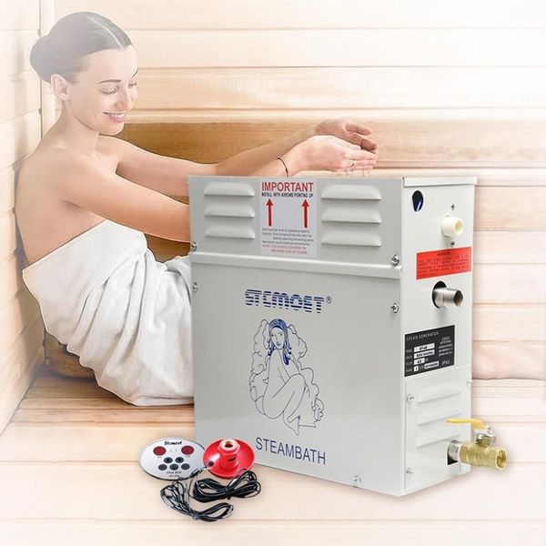 Máquina comercial de vapor para Sauna, humidificador, generador de vapor, 3KW, 4, 5KW, sala de Sauna, máquina de fumigación de SPA con controlador Digital 327P