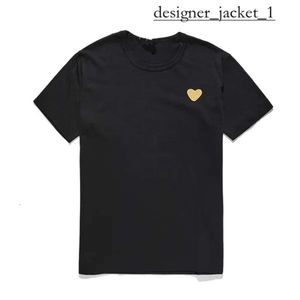 Commes des Garcon Designer T -shirt rood hart trendy mannen en vrouwelijk paar korte mouw speelt shirt los