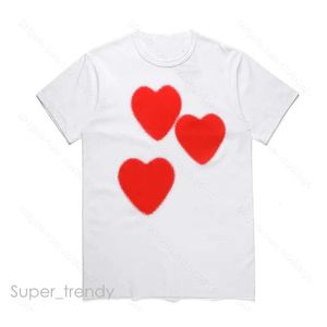 Commes Des Garcon T-shirt Love Heren T-shirt Mannen Designer Nieuwe T-shirts Tees Love Clothes Ontspannen Grafisch T-shirt Hart Achter Letter Op Borst CDG T-shirt 119