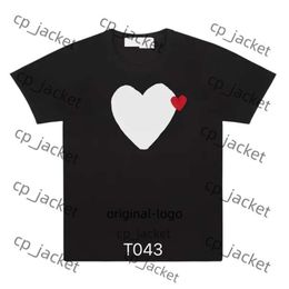 comes des garcon Tshirt Play Mens T-shirt Designer Red Comes Heart Fashion Mens Play T-T-T-T-SECT