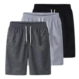 Commodity shorts elastische taille dunne losse zakken jas blijf koel geborsteld effen zomer commodity shorts herenkleding 240223